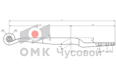 Полурессора для BPW, аналог 05.082.13.75.1 (крепление сверху)
